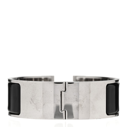 Hermes Enamel Wide Clic Clac H Bracelet PM Black 3 of 5