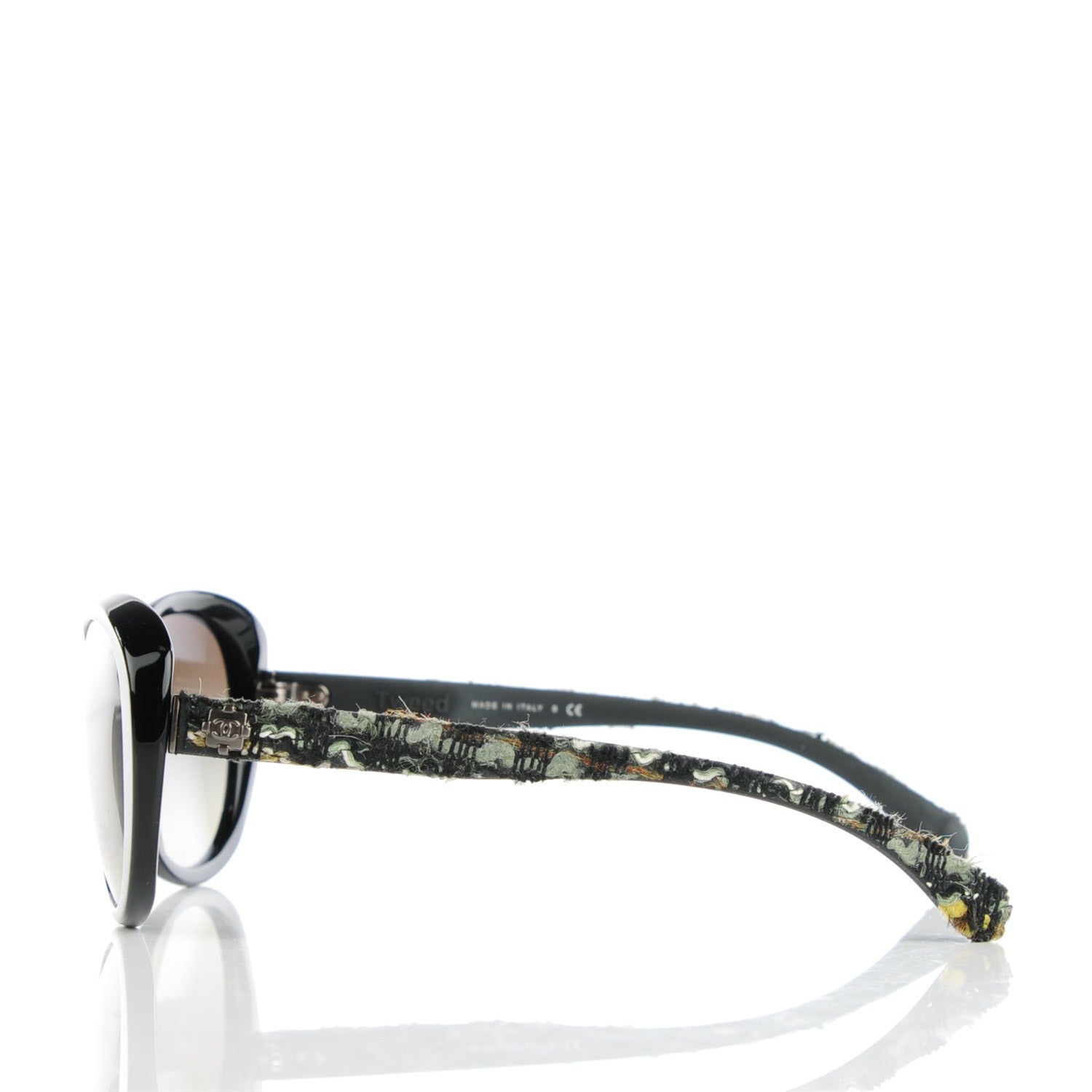 Chanel Tweed CC Sunglasses 5241 Black 2 of 7