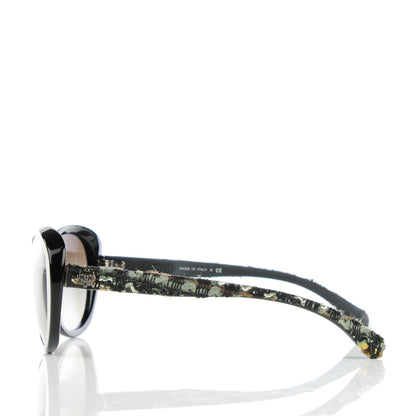Chanel Tweed CC Sunglasses 5241 Black 2 of 7