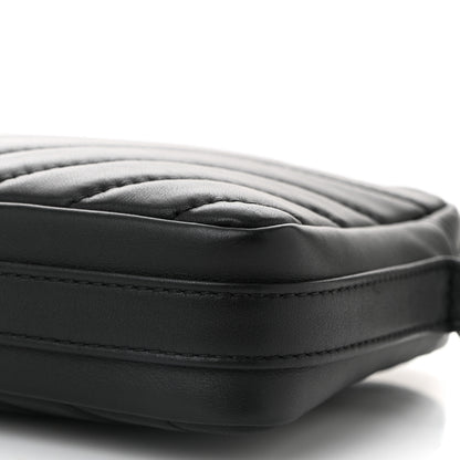 Chanel Lambskin Chevron Quilted Small Promenade Camera Black 10 of 11