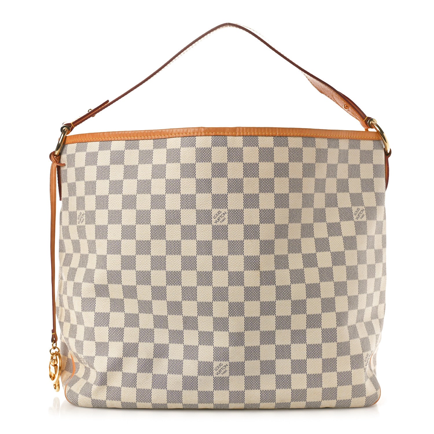 Louis Vuitton Damier Azur Delightful MM Rose Ballerine 1 of 12