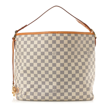 Louis Vuitton Damier Azur Delightful MM Rose Ballerine 1 of 12