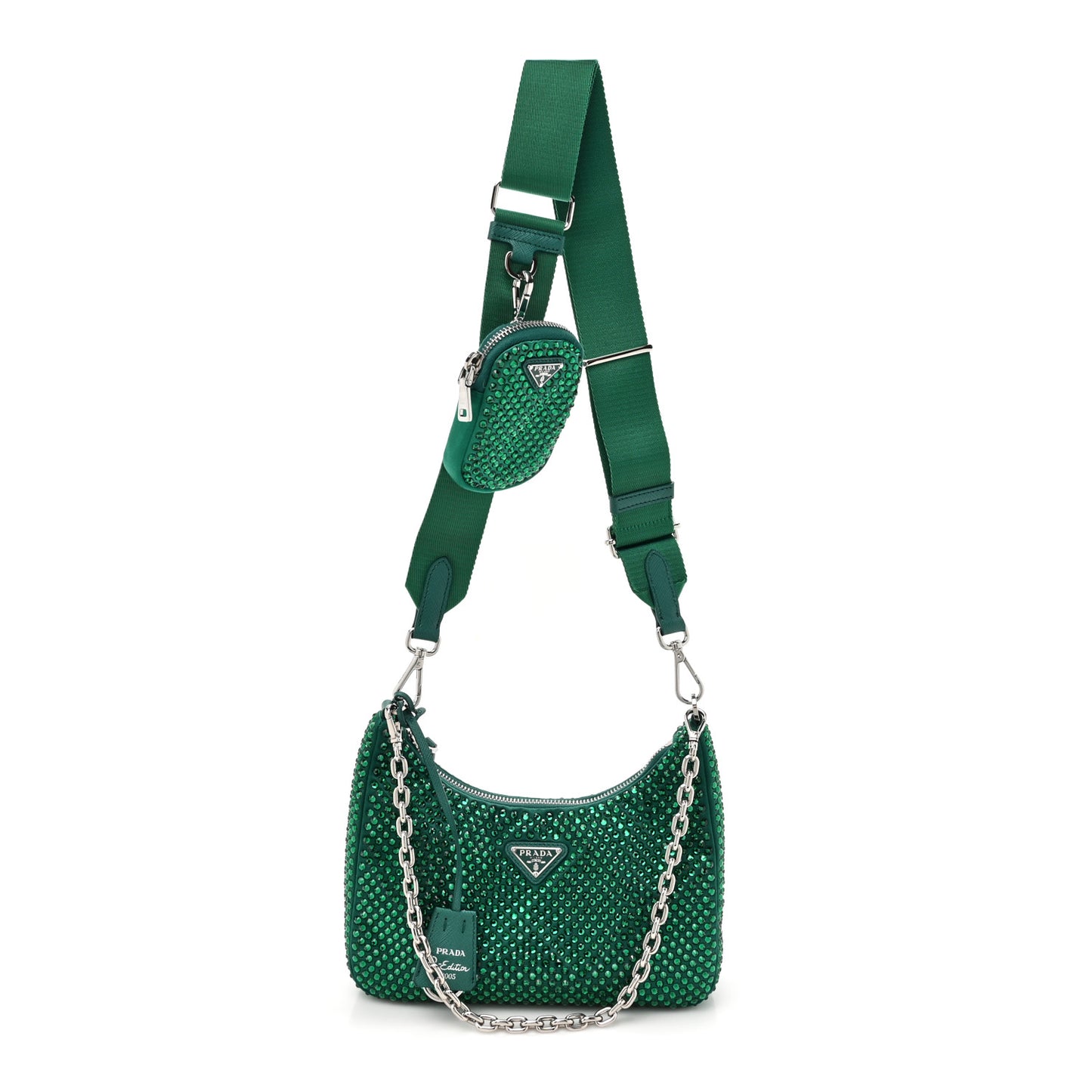 Satin Crystal Re-Edition 2005 Shoulder Bag Mango