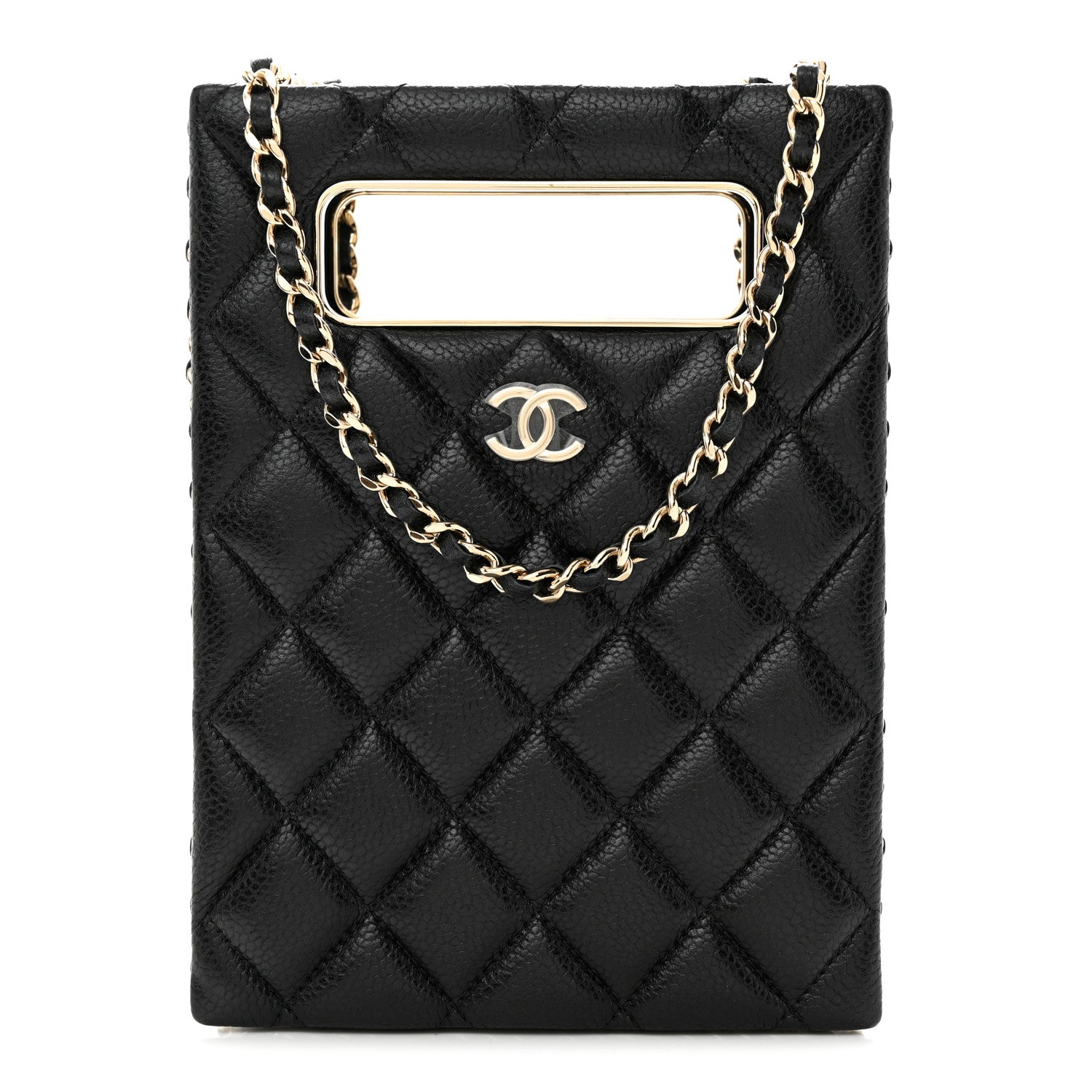 Chanel Caviar Quilted Evening Box Bag Black 1 of 9