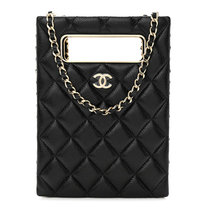 Chanel Caviar Quilted Evening Box Bag Black 1 of 9