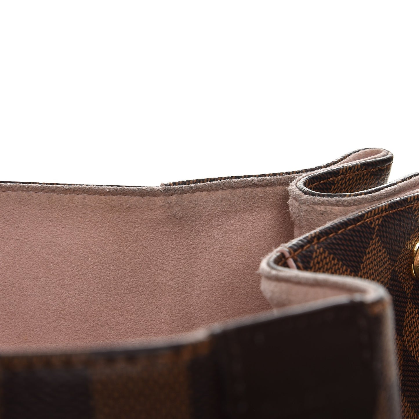 Damier Ebene Caissa Hobo Rose Ballerine