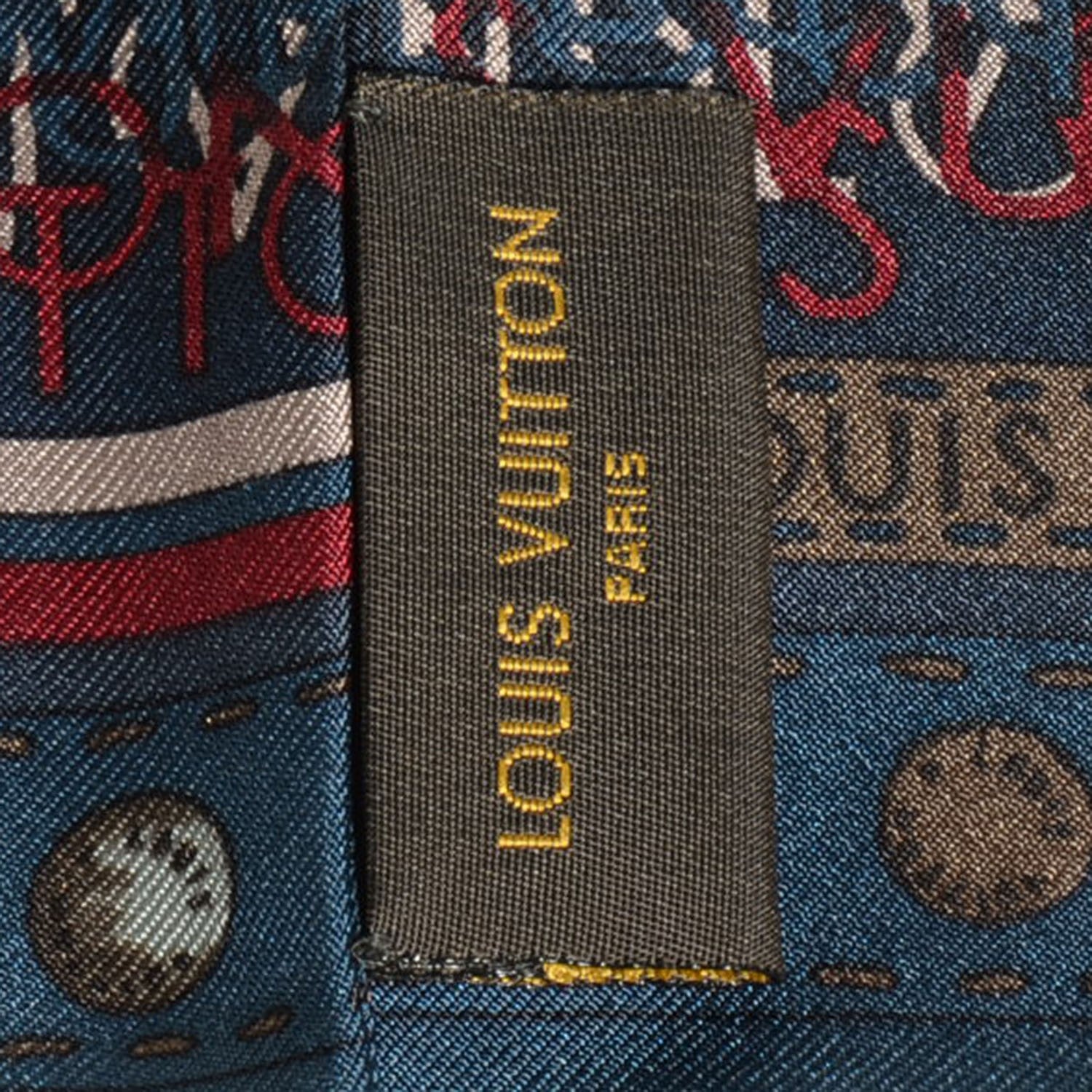 Louis Vuitton Silk Monogram Map Bandeau 3 of 4