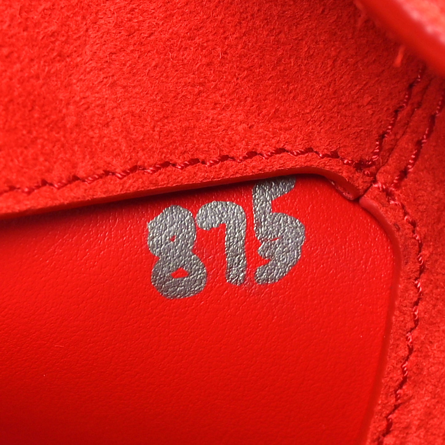 Suede Calfskin Medium Lotus Tote Red