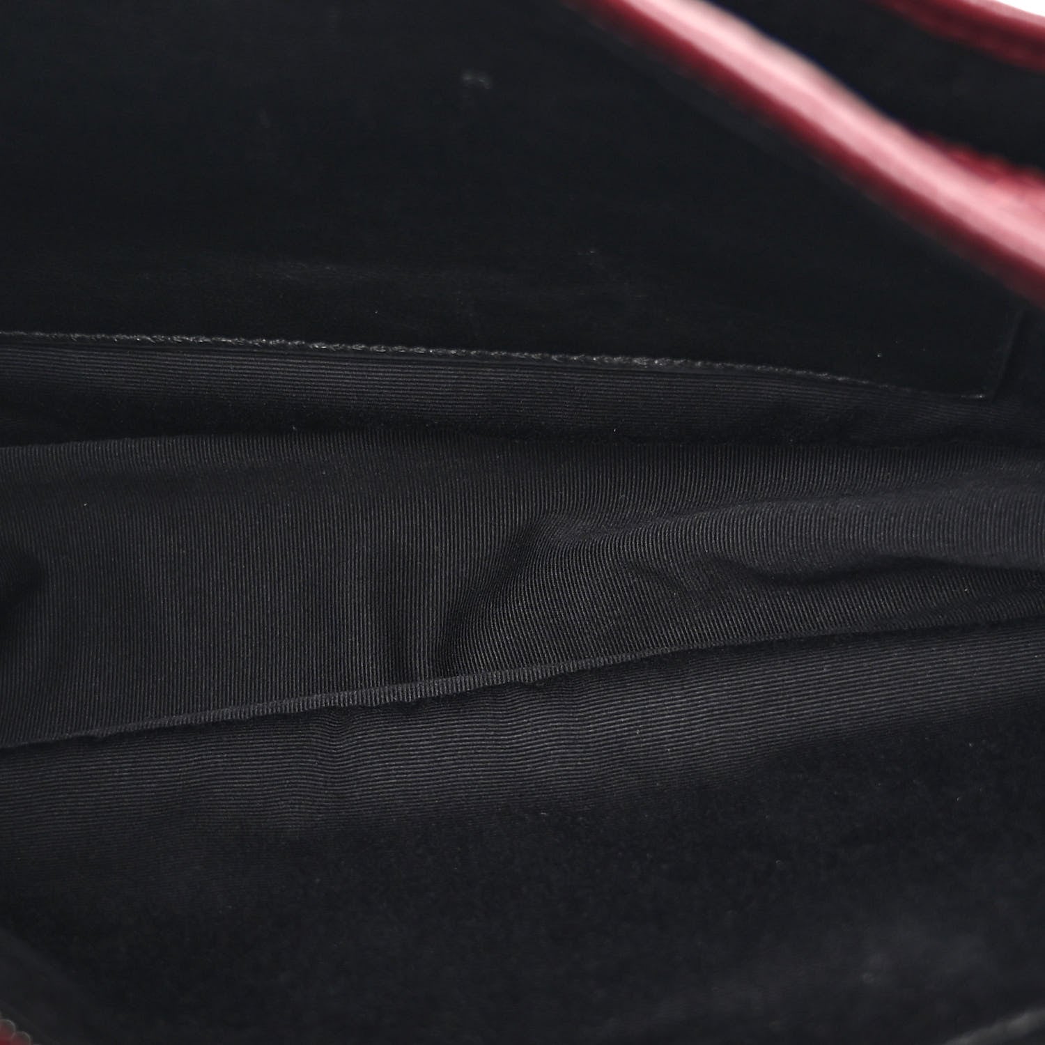 Saint Laurent Crinkled Calfskin Matelasse Monogram Medium Niki Chain Satchel Rouge Legion 5 of 10