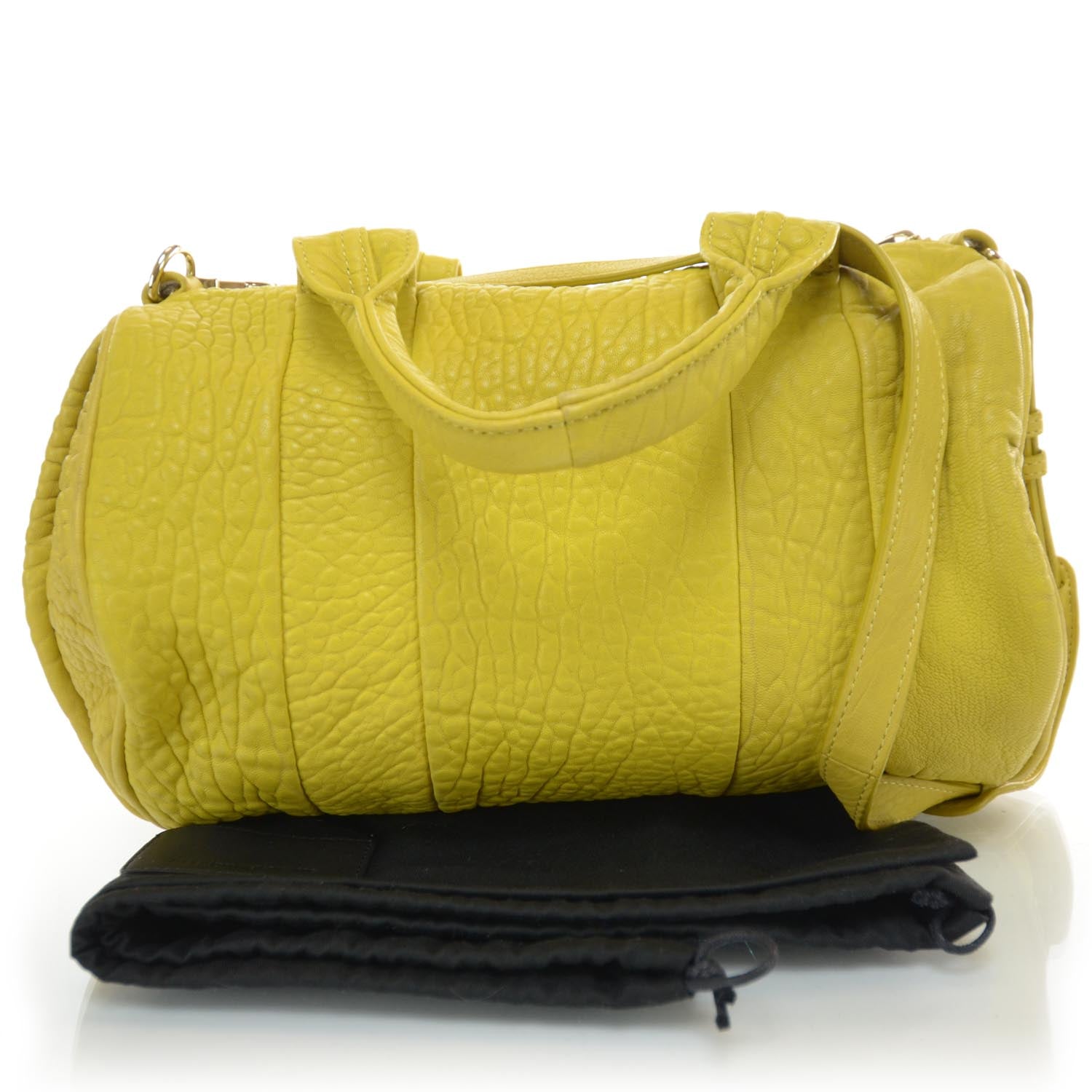 Alexander Wang Leather Rocco Satchel Citrus 3 of 6