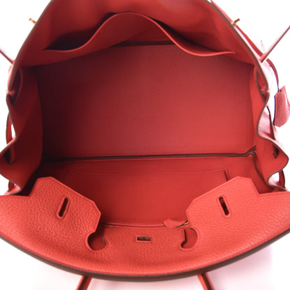 Hermes Taurillon Clemence Birkin 35 Rose Jaipur 9 of 35