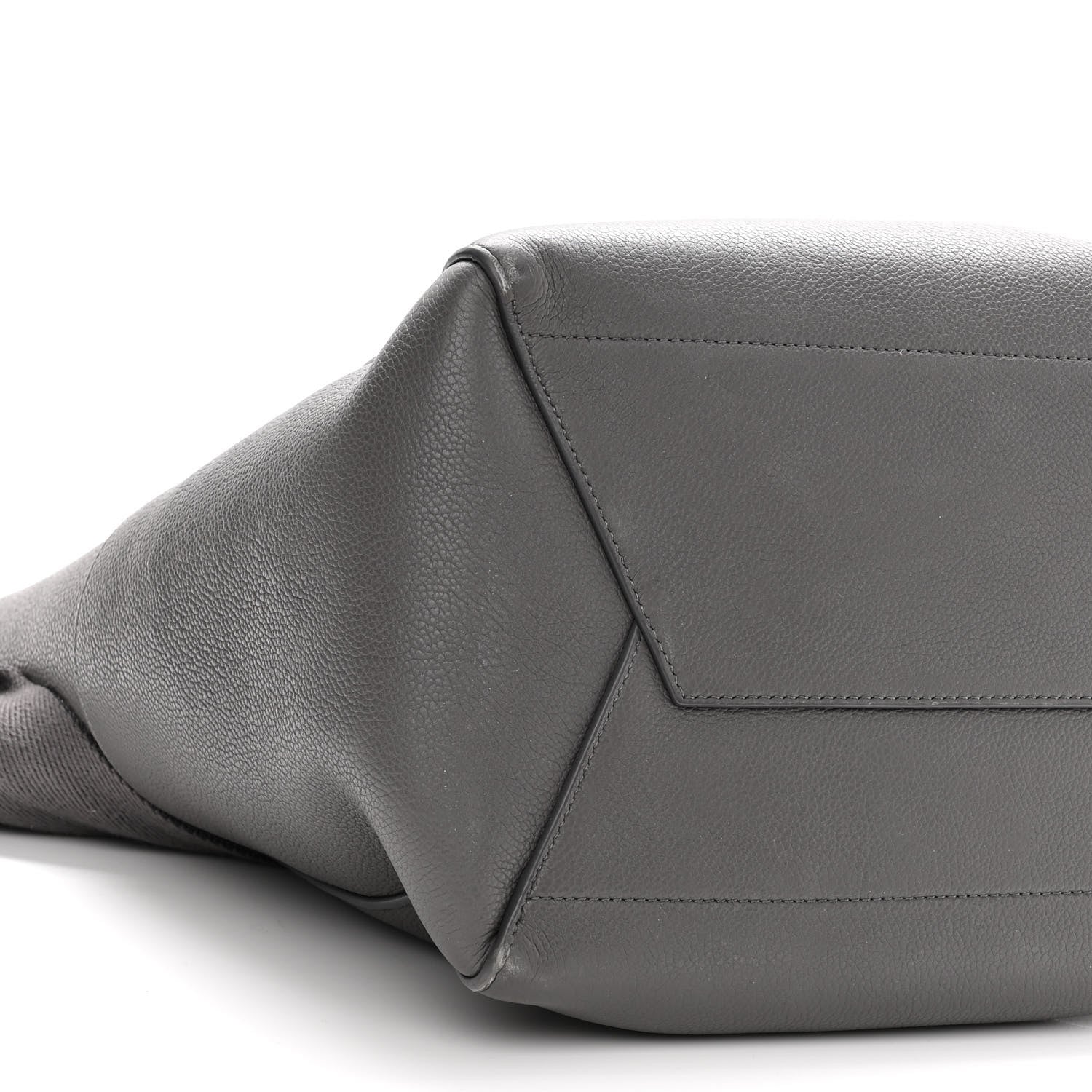Celine Soft Grained Calfskin Sangle Bucket Bag Kohl 8 of 11