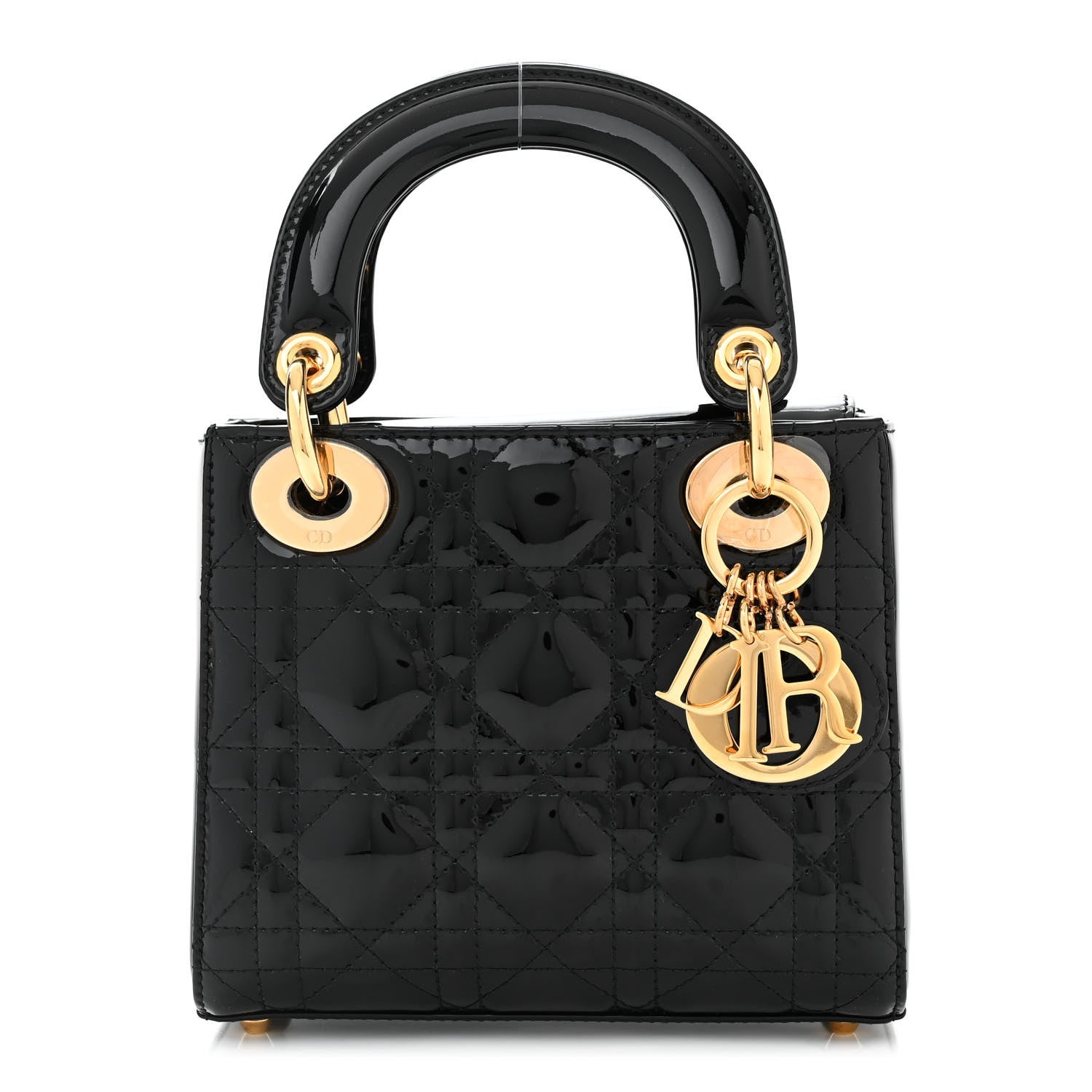 Christian Dior Patent Cannage Mini Lady Dior Black 1 of 10