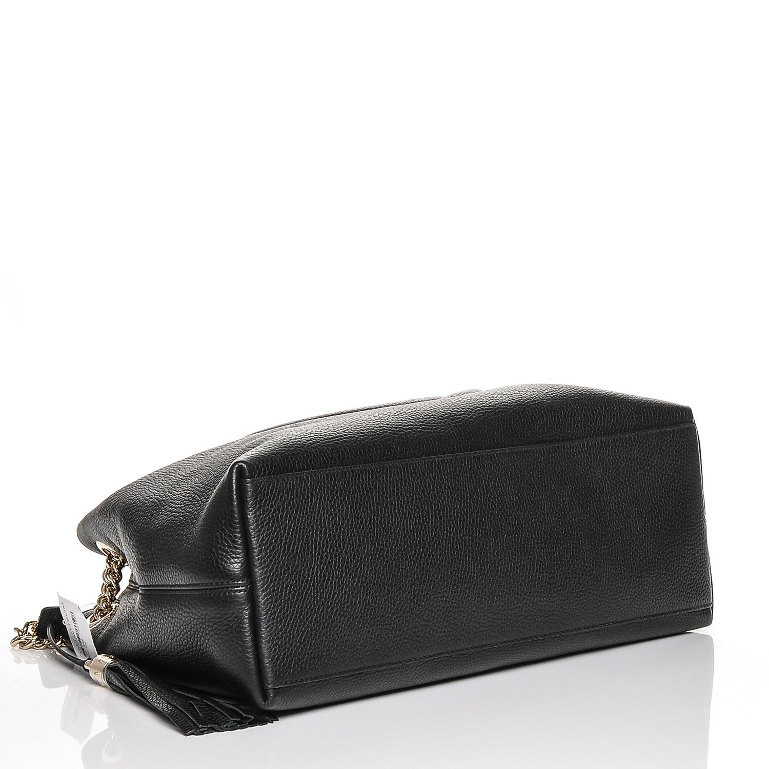 Gucci Pebbled Calfskin Medium Soho Chain Shoulder Bag Black 4 of 6