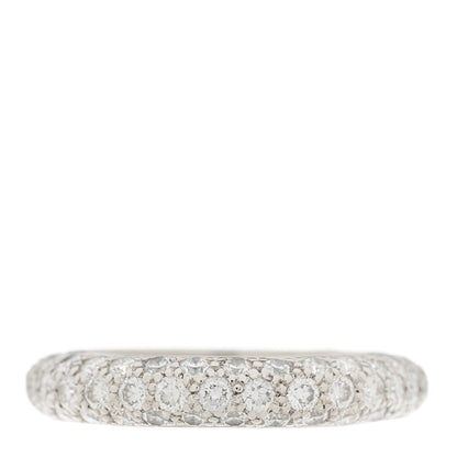 Tiffany Platinum Diamond Etoile Three-Row Band Ring 54 7 1 of 5
