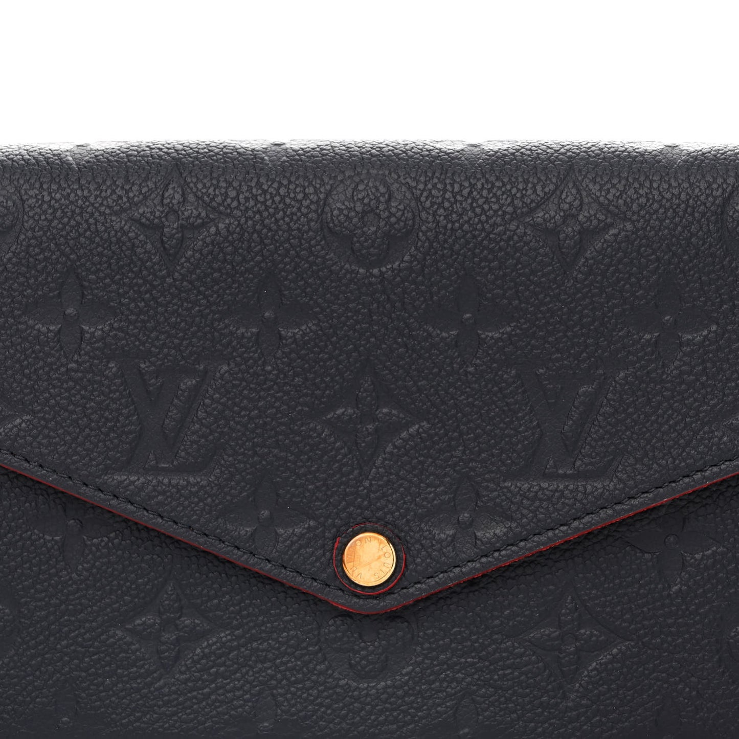 Empreinte Pochette Felicie Chain Wallet Marine Rouge