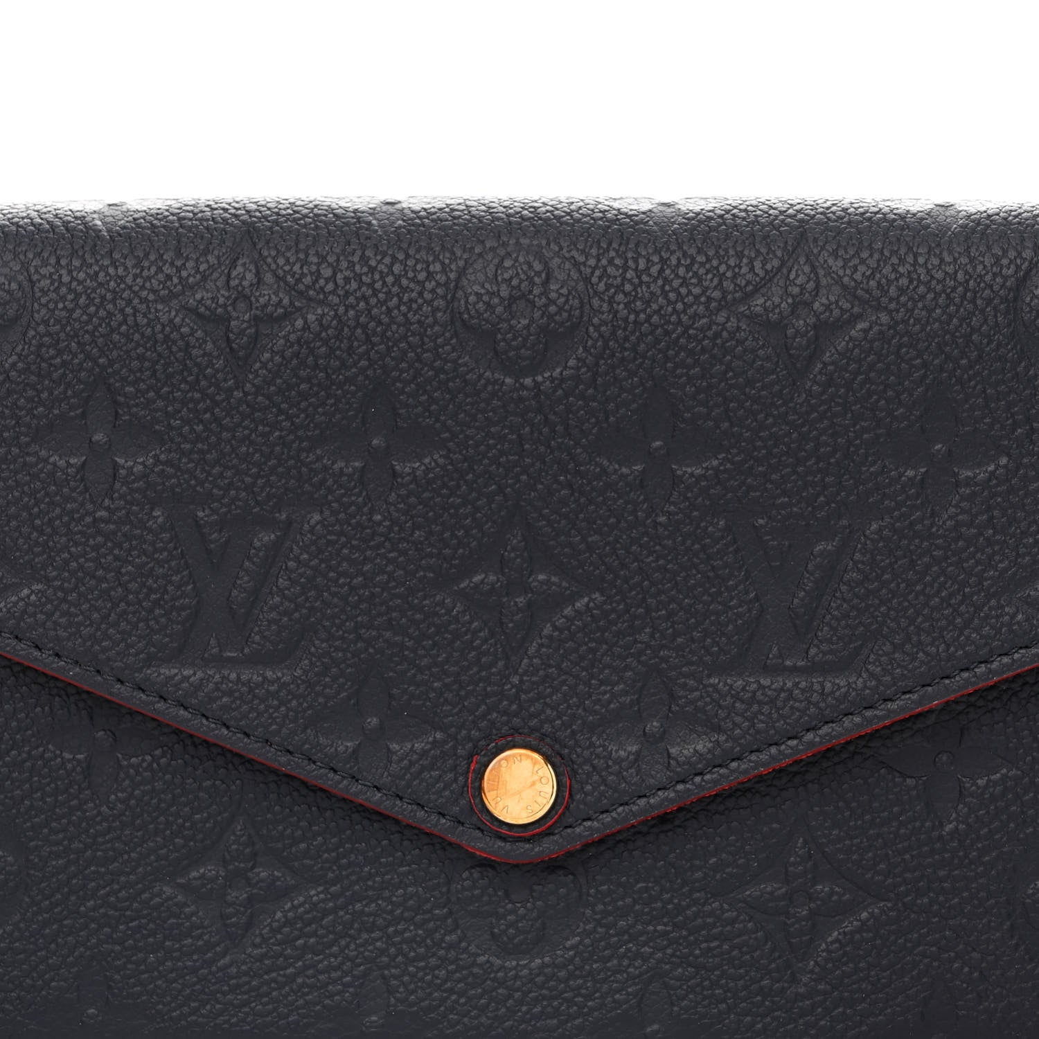 Louis Vuitton Empreinte Pochette Felicie Chain Wallet Marine Rouge 10 of 14