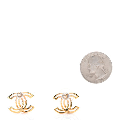 Chanel Metal Obazine CC Earrings Gold 2 of 6