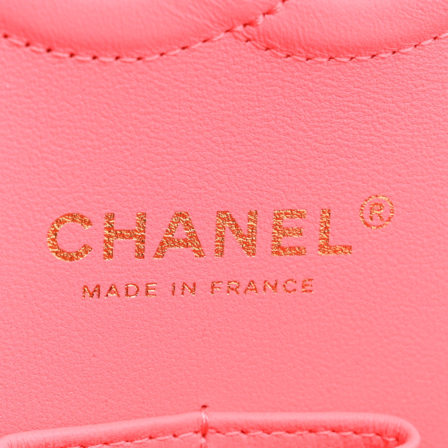 Chanel Lambskin Quilted Medium Hollywood Charms Double Flap Coral Pink 6 of 11