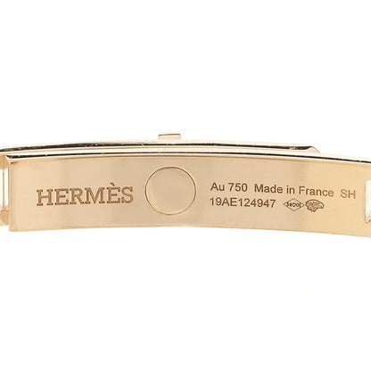 Hermes 18K Yellow Gold Diamond Pave PM Kelly Chaine Bracelet SH 3 of 4