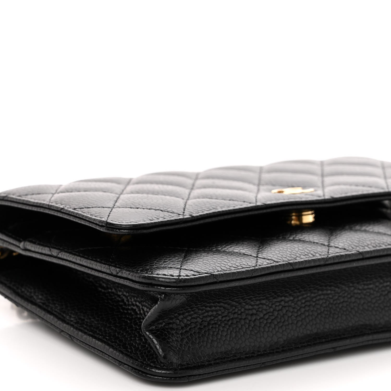Chanel Caviar Quilted Wallet on Chain WOC Black 10 of 11