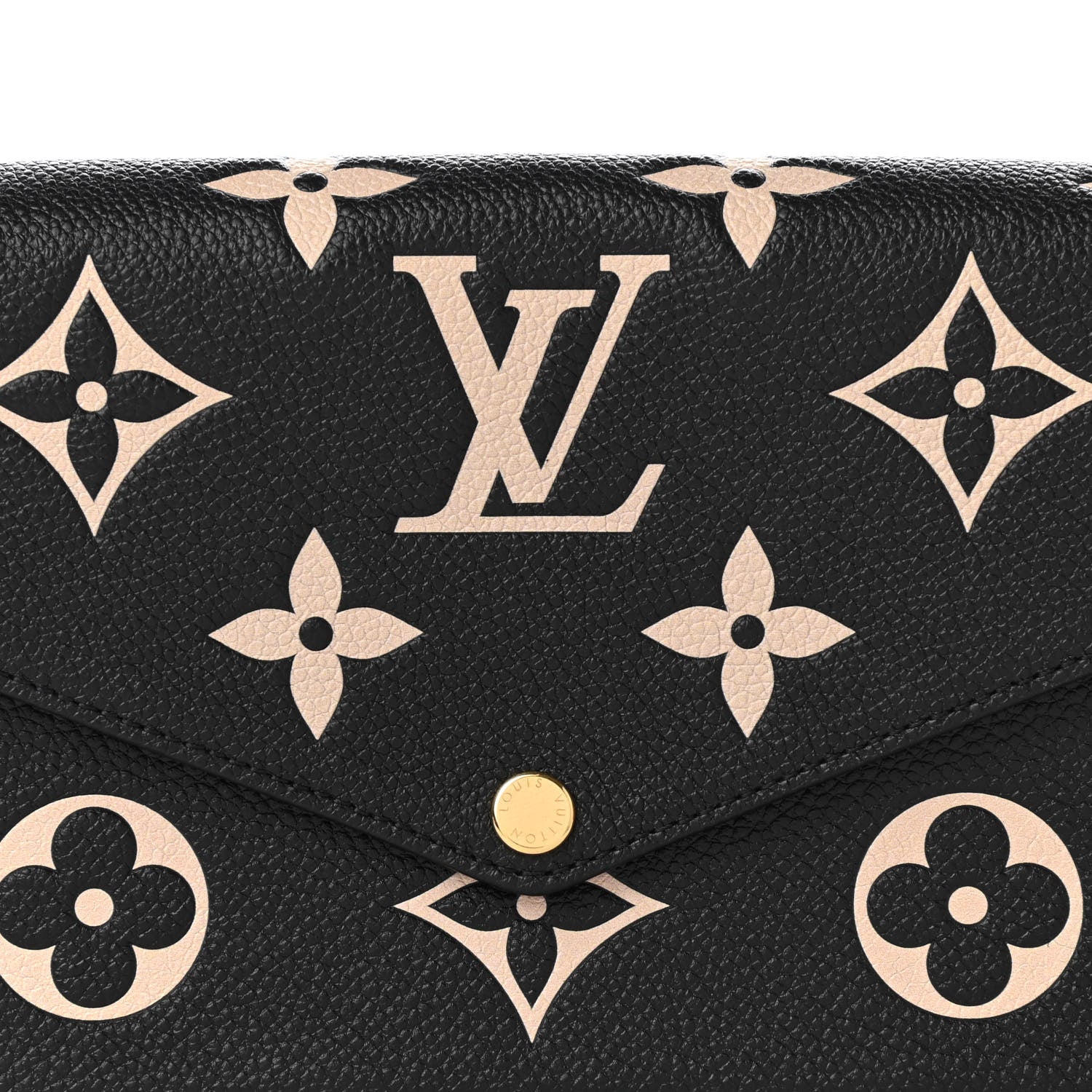 Louis Vuitton Empreinte Monogram Giant Felicie Pochette Black Beige 9 of 12