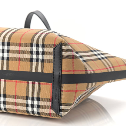 Burberry Vintage Check Medium The Giant Reversible Tote Antique Yellow Bright Red 10 of 16