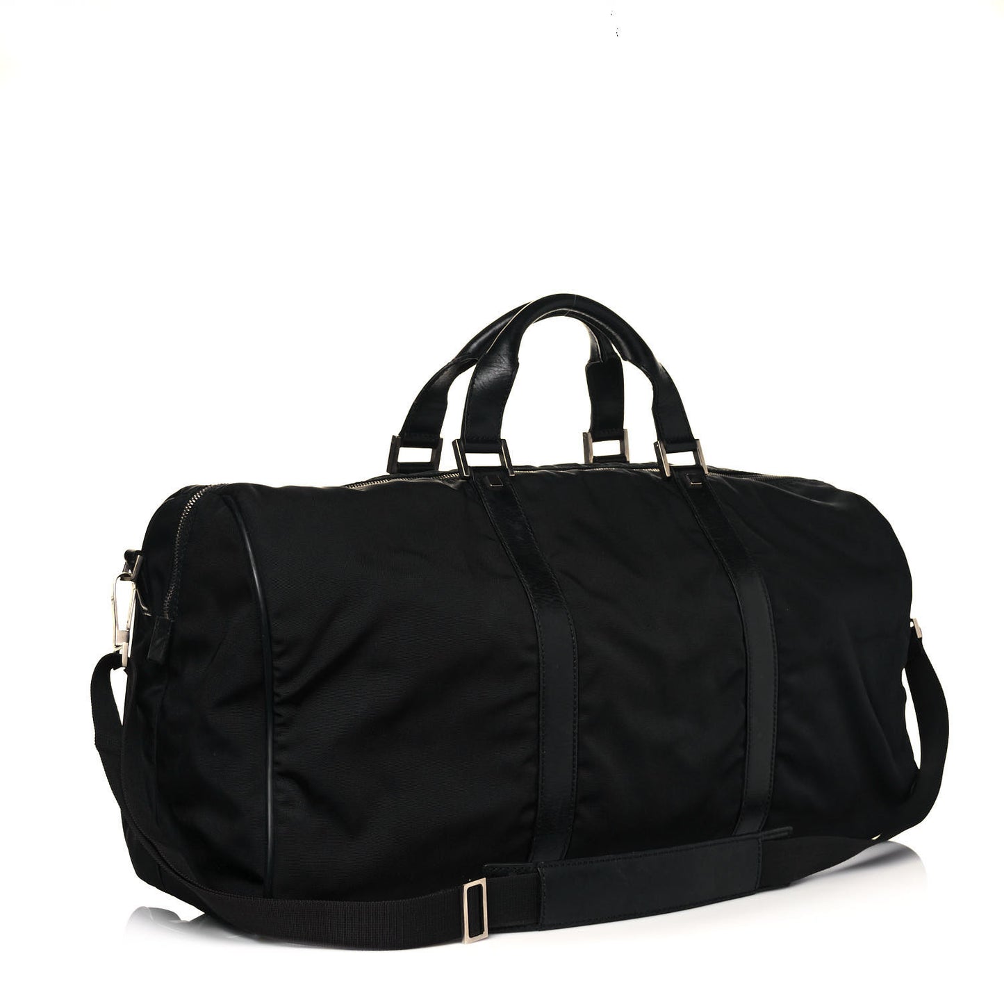 Nylon Large Duffle Bag Black