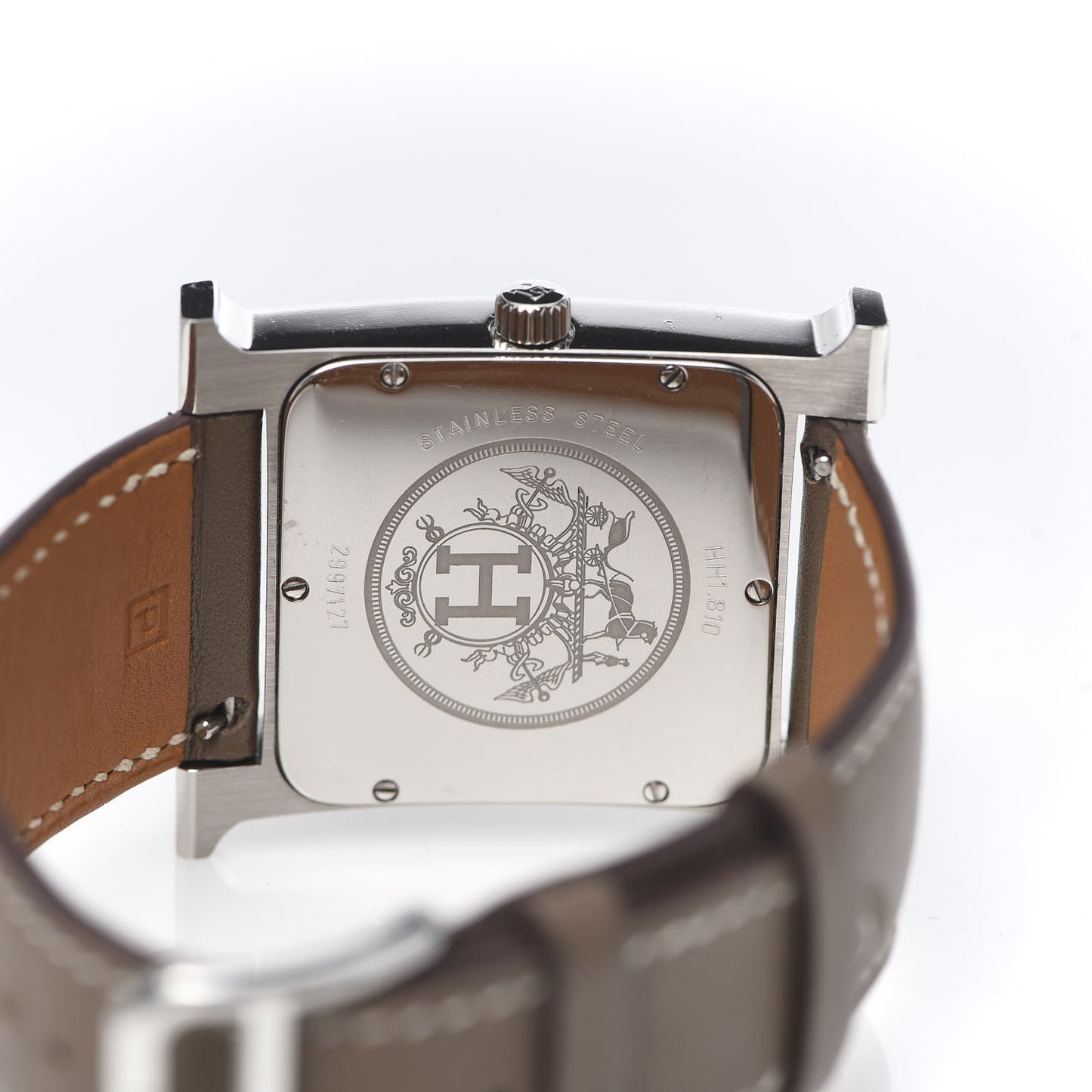 Stainless Steel Swift 30.5mm Heure H Hour Quartz Watch Etoupe