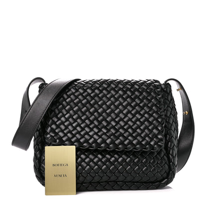 Bottega Veneta Nappa Intrecciato Small Cobble Shoulder Bag Black 1 of 14