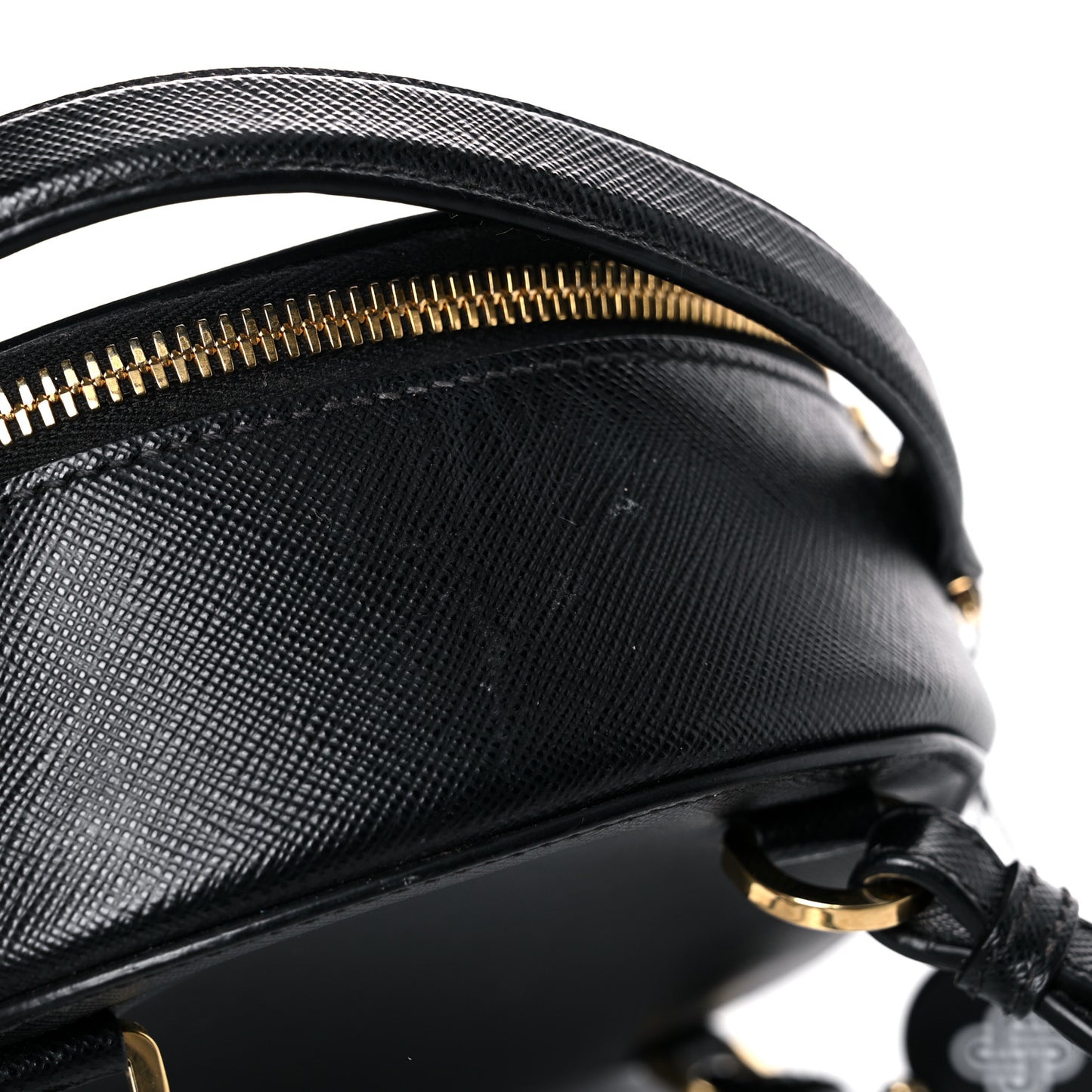 Saffiano Lux Mini Odette Backpack Black