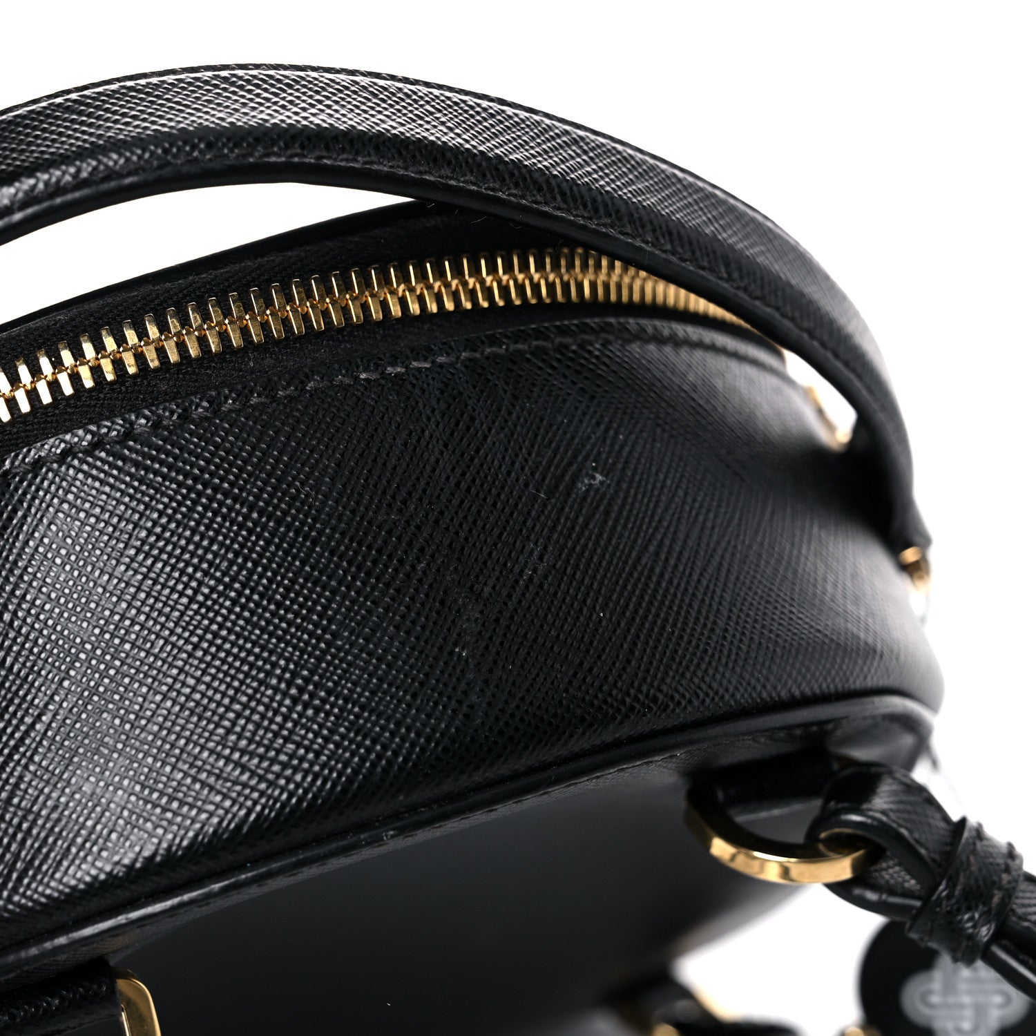 Prada Saffiano Lux Mini Odette Backpack Black 12 of 12
