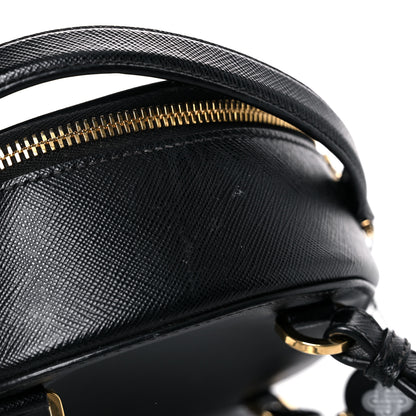 Prada Saffiano Lux Mini Odette Backpack Black 12 of 12