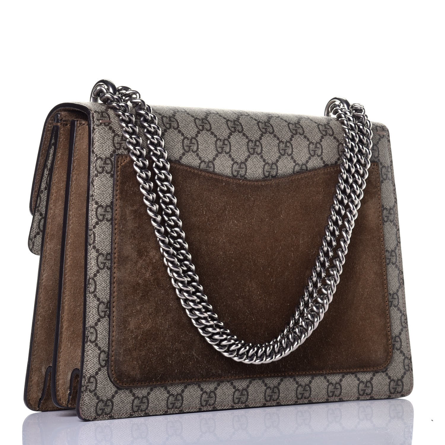 Gucci GG Supreme Monogram Medium Dionysus Shoulder Bag Taupe 3 of 8