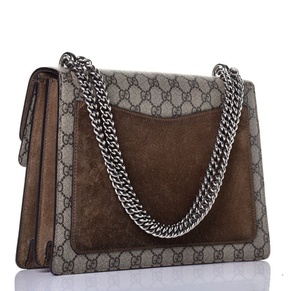 Gucci GG Supreme Monogram Medium Dionysus Shoulder Bag Taupe 3 of 8