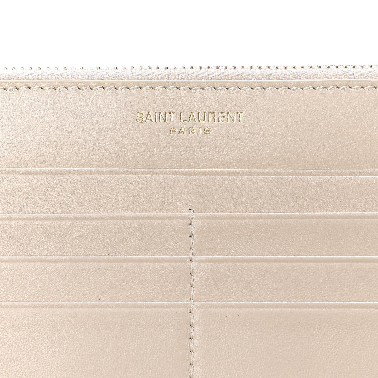 Smooth Shiny Calfskin Monogram Uptown Wallet Crema Soft