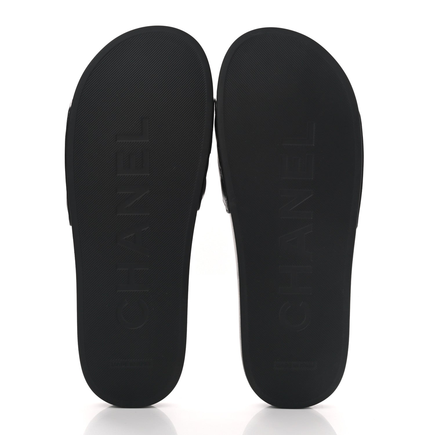 Chanel Lambskin Quilted CC Mules Sandals 40 Black 5 of 9