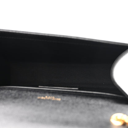 Saint Laurent Grain De Poudre Small Monogram Kate Satchel Black 4 of 9