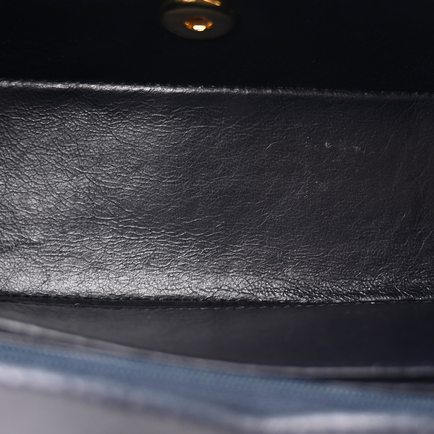 Chanel Patent Lambskin Quilted Small Single Flap Navy 5 of 10