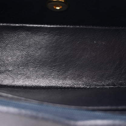 Chanel Patent Lambskin Quilted Small Single Flap Navy 5 of 10