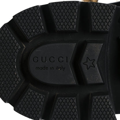 Gucci Calfskin Crystal GG Trip Chelsea Ankle Boots 40.5 Black 6 of 13