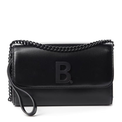 Balenciaga Smooth Calfskin B Continental Chain Bag Black 1 of 10