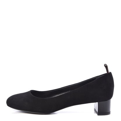 Louis Vuitton Suede Uniformes Pump 36 Black 1 of 8