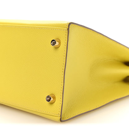 Hermes Epsom Kelly Sellier 28 Lime 10 of 11