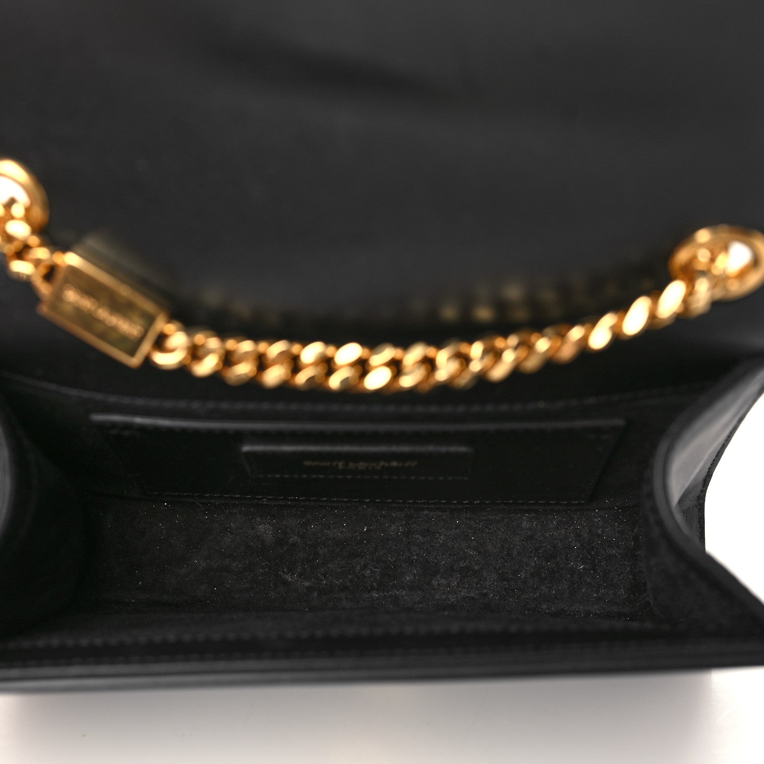 Saint Laurent Calfskin Small Classic Monogram Kate Tassel Satchel Black 5 of 9