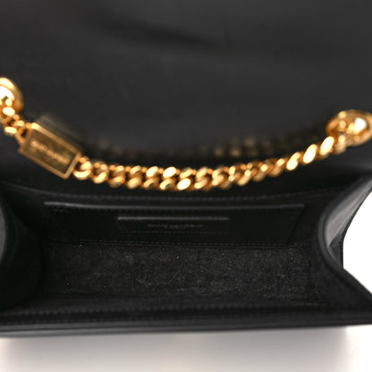 Saint Laurent Calfskin Small Classic Monogram Kate Tassel Satchel Black 5 of 9