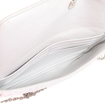 Christian Dior Lambskin Cannage Lady Dior Pochette White 5 of 8