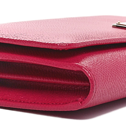 Dolce & Gabbana Dauphine Mini Miss Sicily Chain Wallet Pink 10 of 10
