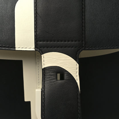 Delvaux Box Calfskin Light And Shadow MM Brillant Satchel Black Ivory 14 of 14