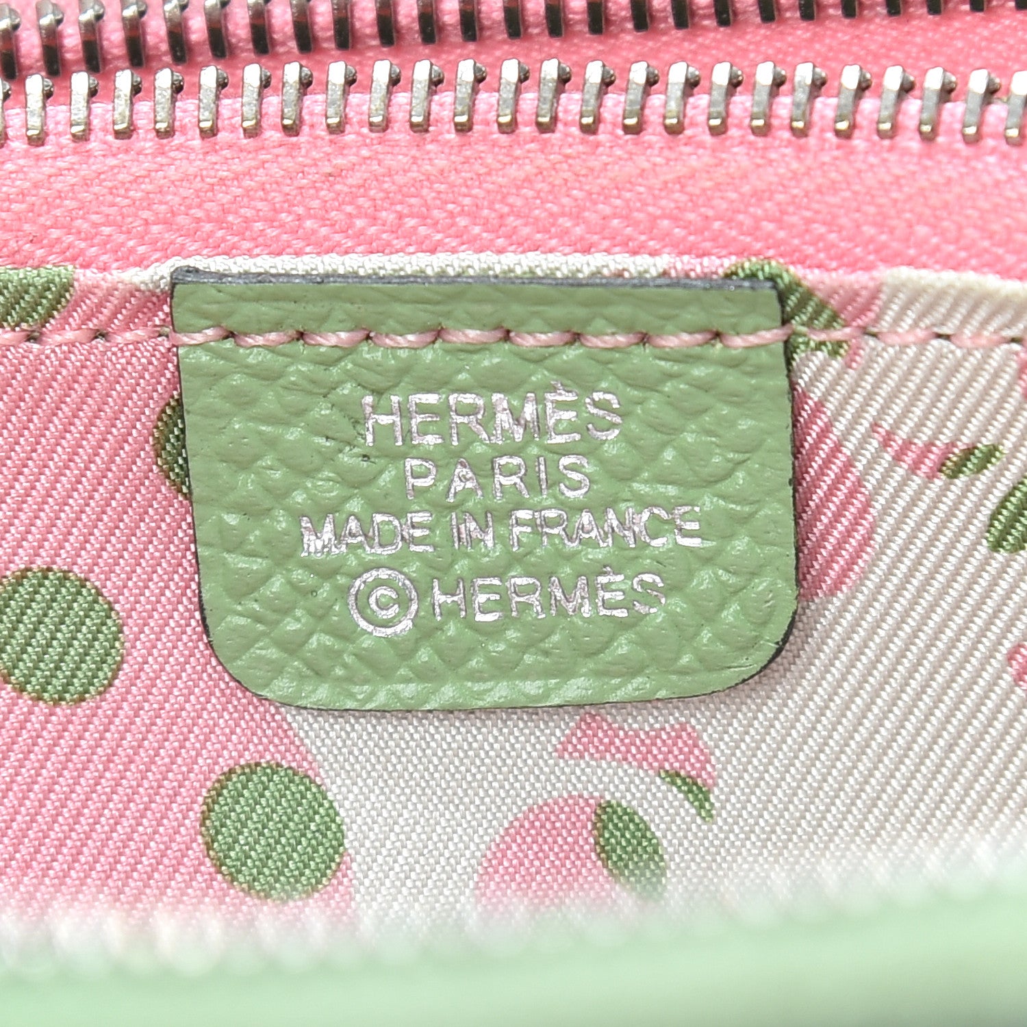 Hermes Epsom Silk'In Compact Wallet Vert Criquet 6 of 6